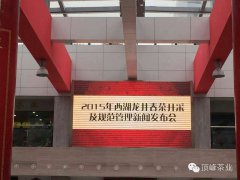顶峰茶讯 ▎2015年“西湖龙井春茶开采及规范管理”新闻发布会